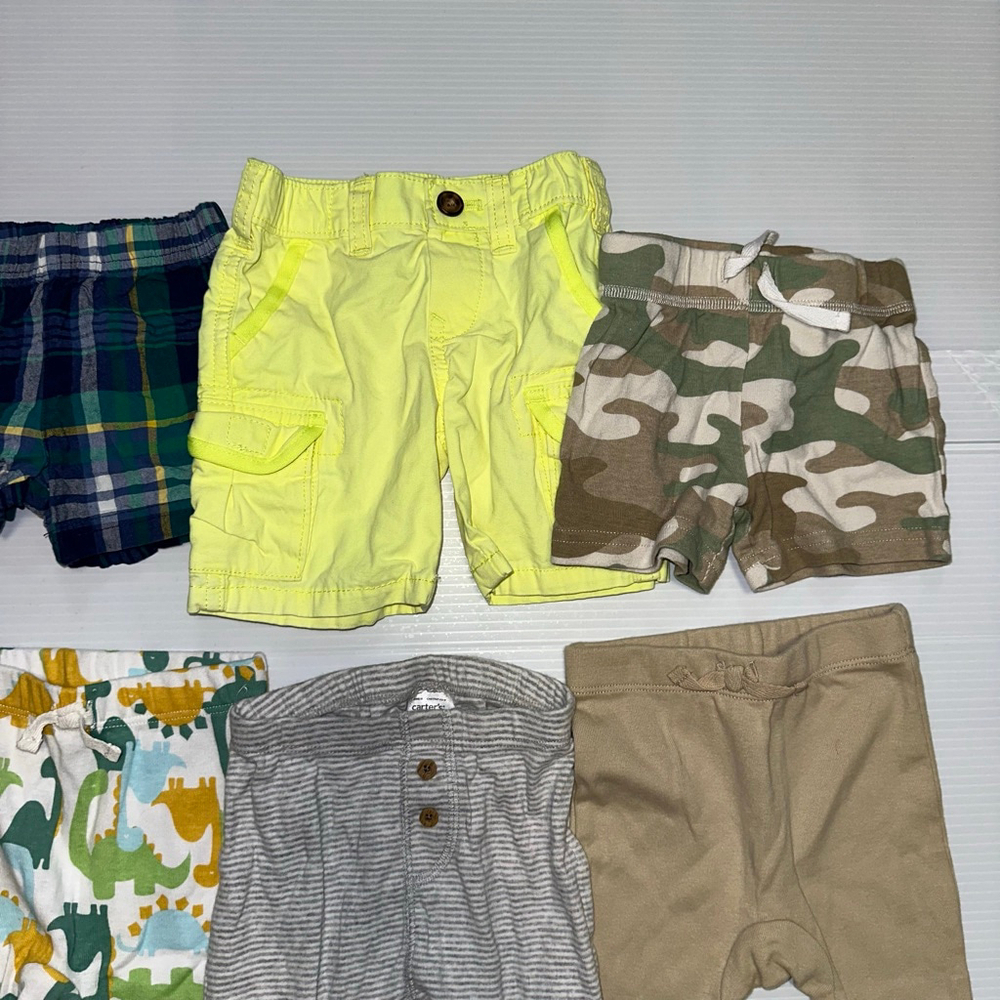 Baby Mixed Brands Bottoms 6 Months Multi-color Pants & Shorts 8-Piece Lot Bundle - Picture 9 of 14